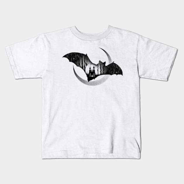 WHEN THE NIGHT COMES Kids T-Shirt by thiagobianchini